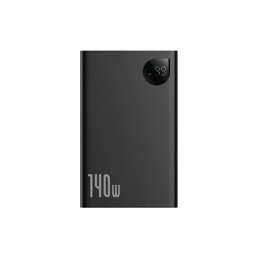 Baseus 24000mAh 140W Adaman Digital Display Fast Charge Power Bank Cluster Black – 1Y