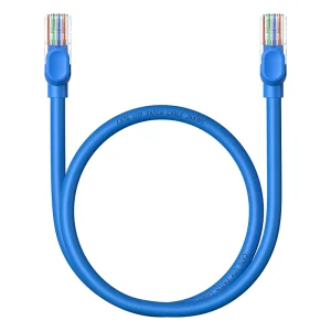 Baseus CAT 6 – 0.5 Meter High Speed Gigabit Ethernet Cable (Round Cable) – Galaxy Blue – 1Y