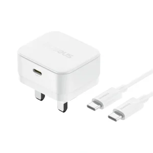 Baseus Palm 20W UK Pin Type-C Fast Charger with Type-c to Type-c 60W Cable