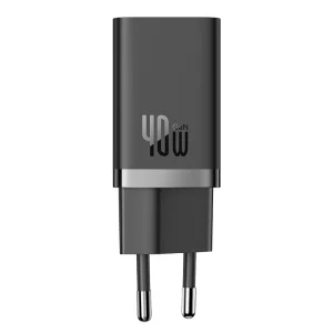 Baseus 40W GaN5 Pro Fast Charger Type-C + Type-C EU (Black)
